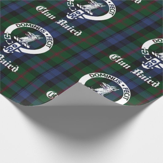 Clan Baird Tartan Crest Wrapping Paper Cadeaupapier (Hoek)