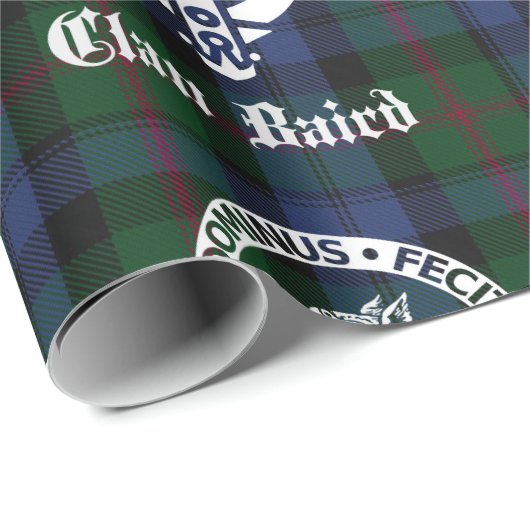 Clan Baird Tartan Crest Wrapping Paper Cadeaupapier (Rol Hoek)