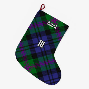 Clan Baird Tartan Grote Kerstsok