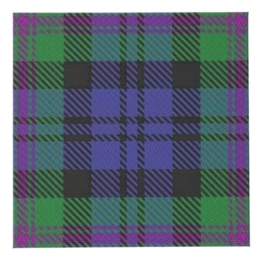 Clan Baird Tartan House Blessing Kubus (Rechts)