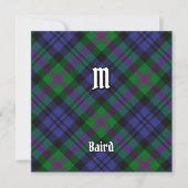 Clan Baird Tartan Kaart (Voorkant)