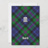 Clan Baird Tartan Kaart (Voorkant)