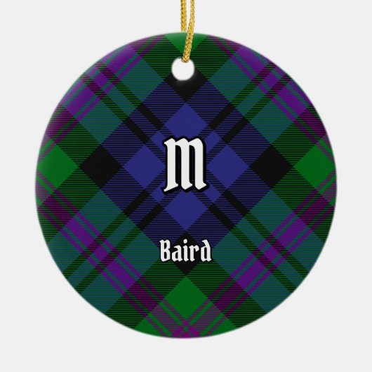 Clan Baird Tartan Keramisch Ornament (Voorkant)