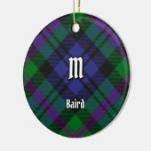 Clan Baird Tartan Keramisch Ornament (Links)