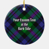 Clan Baird Tartan Keramisch Ornament (Achterkant)