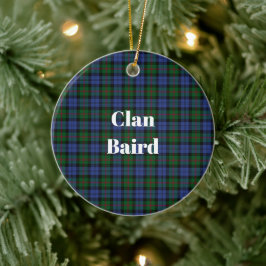 Clan Baird Tartan Keramisch Ornament