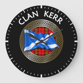 Clan Baird Tartan Knoop & Vlag Grote Klok