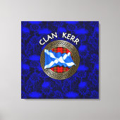 Clan Baird Tartan Knot & Flag Canvas Afdruk (Voorkant)