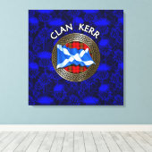 Clan Baird Tartan Knot & Flag Canvas Afdruk (Insitu (Houten vloer))