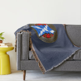 Clan Baird Tartan Knot & Flag Deken