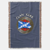 Clan Baird Tartan Knot & Flag Deken (Voorkant Verticaal)