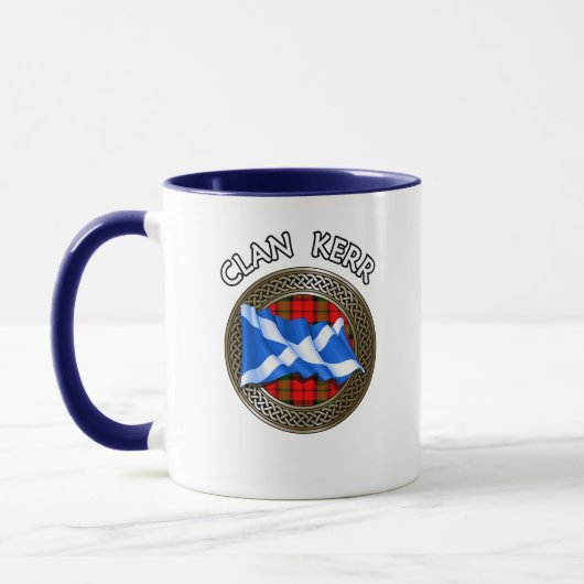 Clan Baird Tartan Knot & Flag Mok (Links)