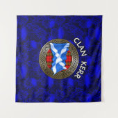 Clan Baird Tartan Knot & Flag Wandkleed (Voorkant (horizontaal))