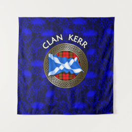 Clan Baird Tartan Knot & Flag Wandkleed