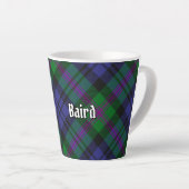Clan Baird Tartan Latte Mok (Rechterhoek)