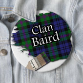 Clan Baird Tartan Paint Brush Ronde Button 6,0 Cm (In situ)