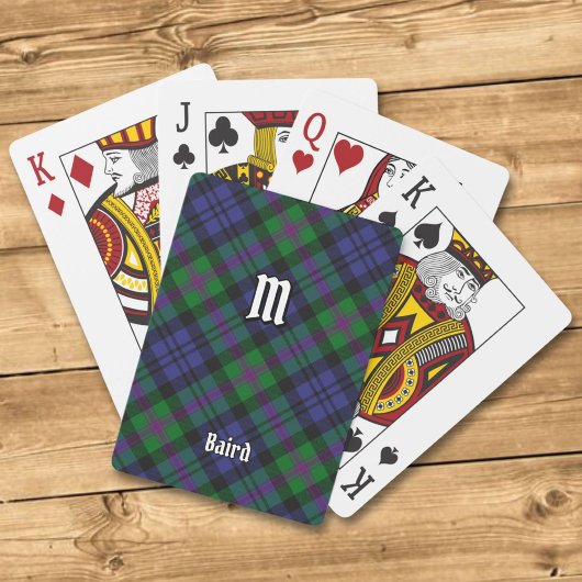 Clan Baird Tartan Pokerkaarten