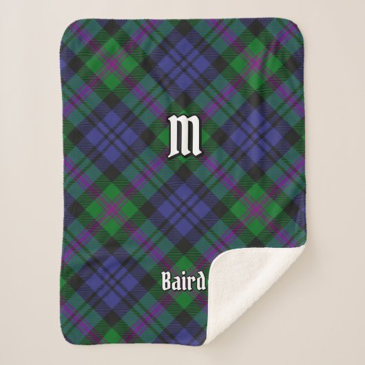 Clan Baird Tartan Sherpa Deken (Voorkant)