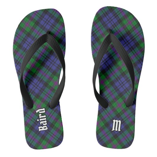Clan Baird Tartan Teenslippers (Voetbed)