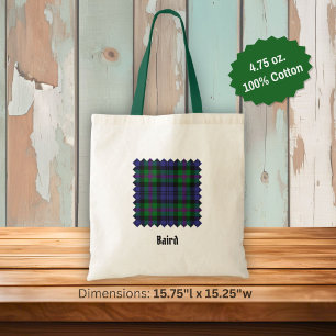Clan Baird Tartan Tote Bag