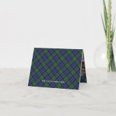 Clan Baird Wapen over Tartan (Achterkant)