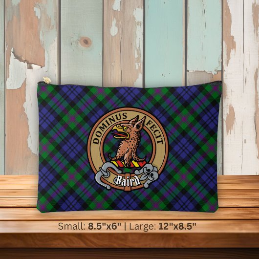 Clan Baird Wapen over Tartan Etui