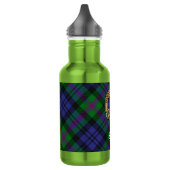 Clan Baird Wapen over Tartan Waterfles (Links)