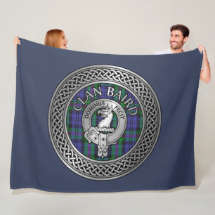 Clan Baird Wapen & Tartan Knoop Fleece Deken