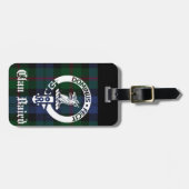 Clan Baird Wapenschild Tartan Bagagelabel (Voorkant horizontaal)