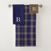 Clan Baker Monogrammed Bath Towel Set Bad Handdoek (Insitu)