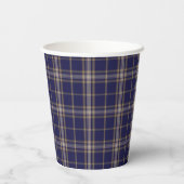 Clan Baker Plaid Custom Paper Cups Papieren Bekers (Achterkant)