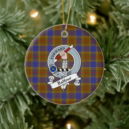 Clan Balfour Modern Badge Tartan Schotse Plaid Keramisch Ornament
