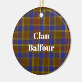Clan Balfour Modern Tartaans Keramisch Ornament (Links)