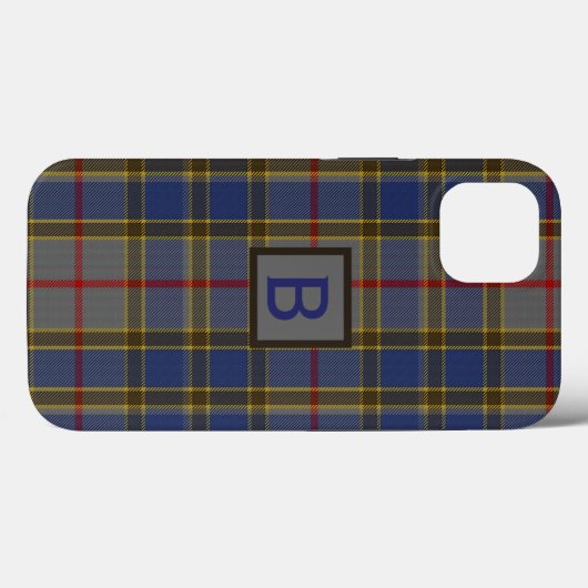 Clan Balfour Pset Monogrammed Case-Mate iPhone Case (Achterkant (horizontaal))