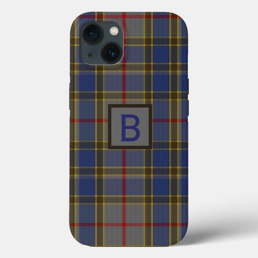 Clan Balfour Pset Monogrammed Case-Mate iPhone Case (Achterkant)