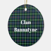 Clan Bannatyne Tartan Keramisch Ornament (Links)
