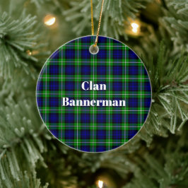 Clan Bannerman Tartan Keramisch Ornament