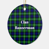 Clan Bannerman Tartan Keramisch Ornament (Links)