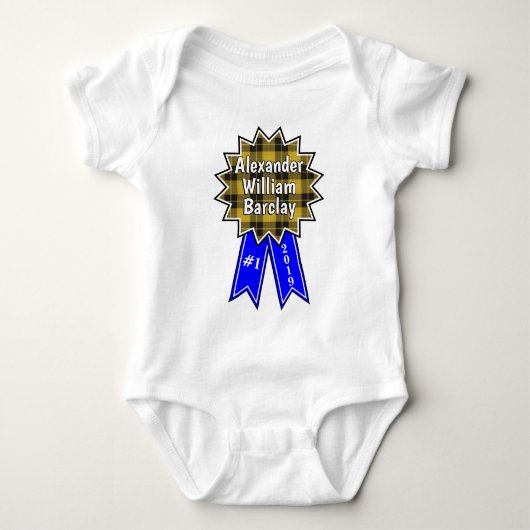 Clan Barclay #1 Uitreiking Blue Ribbon Romper (Voorkant)