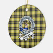 Clan Barclay Badge Tartan Pset Keramisch Ornament (Links)
