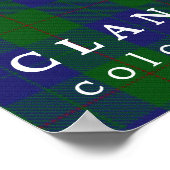 Clan Barclay Colors of Scotland Tartan Poster (Hoek)