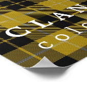 Clan Barclay Colors of Scotland Tartan Poster (Hoek)