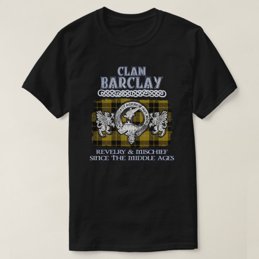 Clan Barclay crest Schotse clans Schotse achternaa T-shirt (Design voorkant)