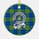 Clan Barclay Hunting Ancient Badge Tartan Pset Keramisch Ornament (Voorkant)
