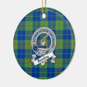 Clan Barclay Hunting Ancient Badge Tartan Pset Keramisch Ornament (Links)