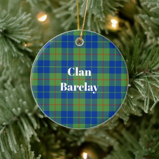 Clan Barclay Hunting Ancient Tartan Keramisch Ornament (Boom)