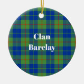 Clan Barclay Hunting Ancient Tartan Keramisch Ornament (Voorkant)