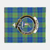 Clan Barclay Hunting Ancient Tartan Pset Fleece Deken (Voorkant (Horizontaal))