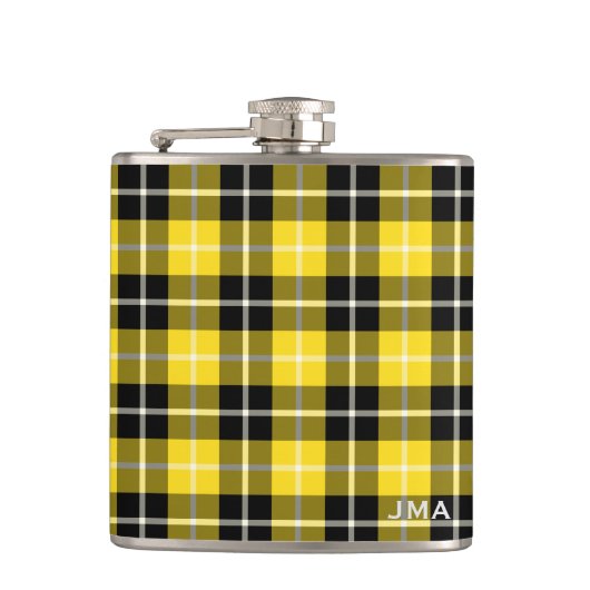Clan Barclay Jurk Tartan Monogrammed Heupfles (Voorkant)