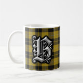 Clan Barclay Letter B Monogram Dress Tartan Koffiemok (Links)